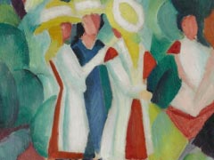 1913 Three girls in yellow straw hats I  1924X2500