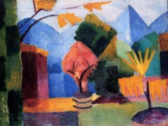 Garten am Thuner See by August Macke