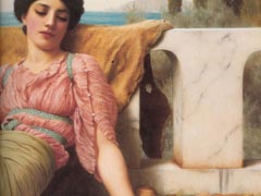 A Quiet Pet By John William Godward