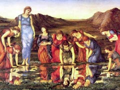 Burne Jones, Edward - The Mirror of Venus - 1875