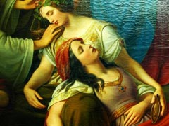 Detail from The Parable of the Wise and Foolish Virgins By Friedrich Wilhelm Schadow