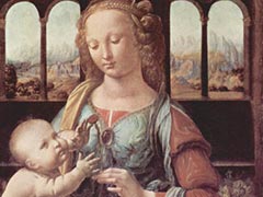 Madonne à l'enfant By Leonardo Da Vinci
