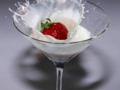 Cocktail Glass Glass Strawberry Cream