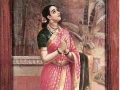 Damayanthi sending message to Nala through a swan