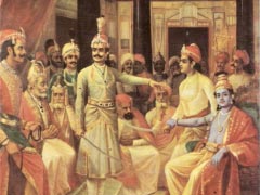 Lord Krishna as the envoy of the Pandavas in the Kaurava court