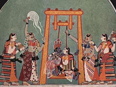 Râgmâlâ-Serie, Szene Hindola Râgâ By Indischer Maler um