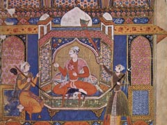 Ragamala illustration for w-Raga Sri- King of love with pages. By Indischer Maler um