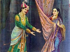 Raja Ravi Varma, Keechaka and Sairandhri, Oleograph