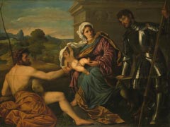 Early 1530-s_Madonna and Child with Saint John the Baptist and Saint George (Holy Conversation)