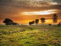 Countryside Twilight Sunset Dusk